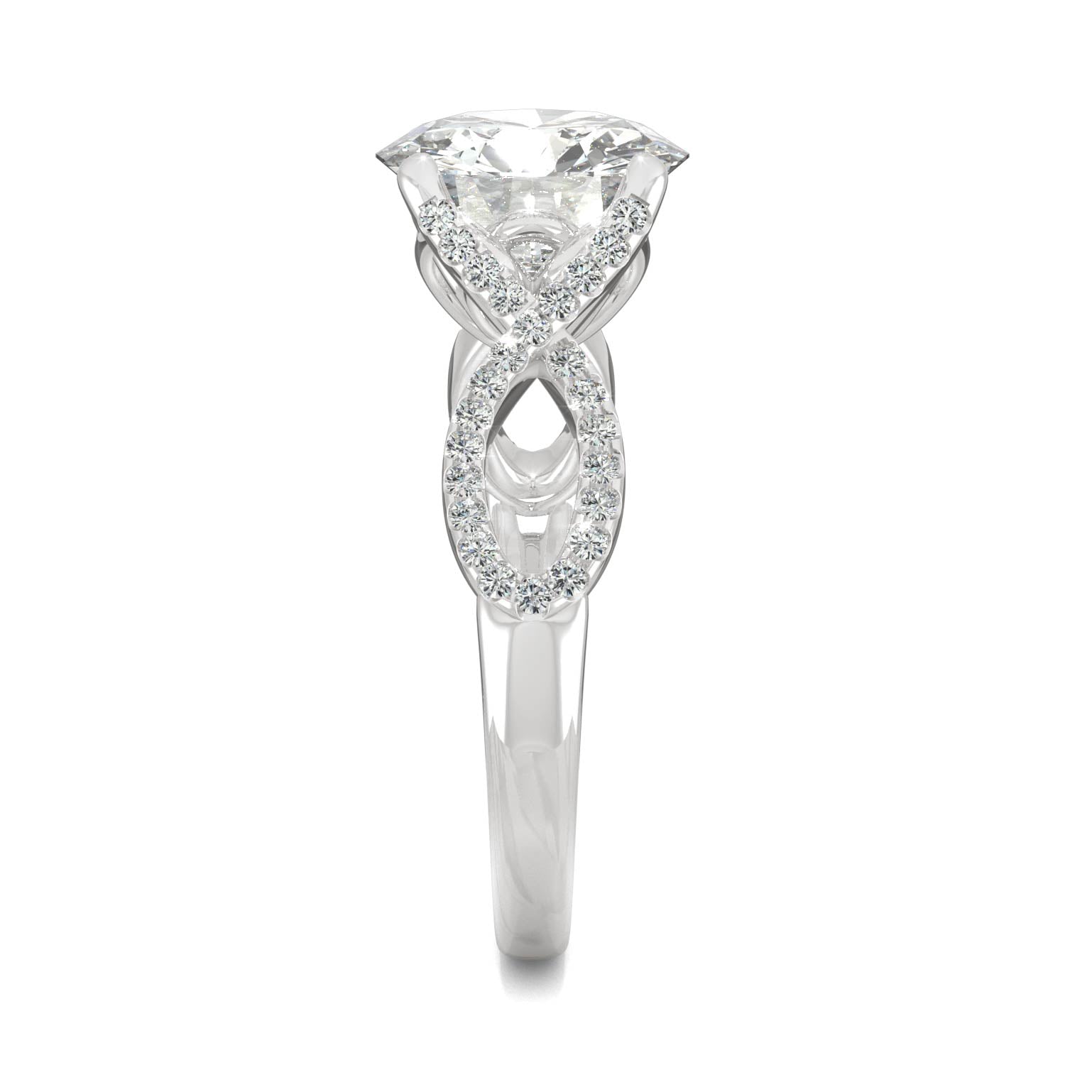 2.95 CTW DEW Round Forever Bright™ Moissanite Ring