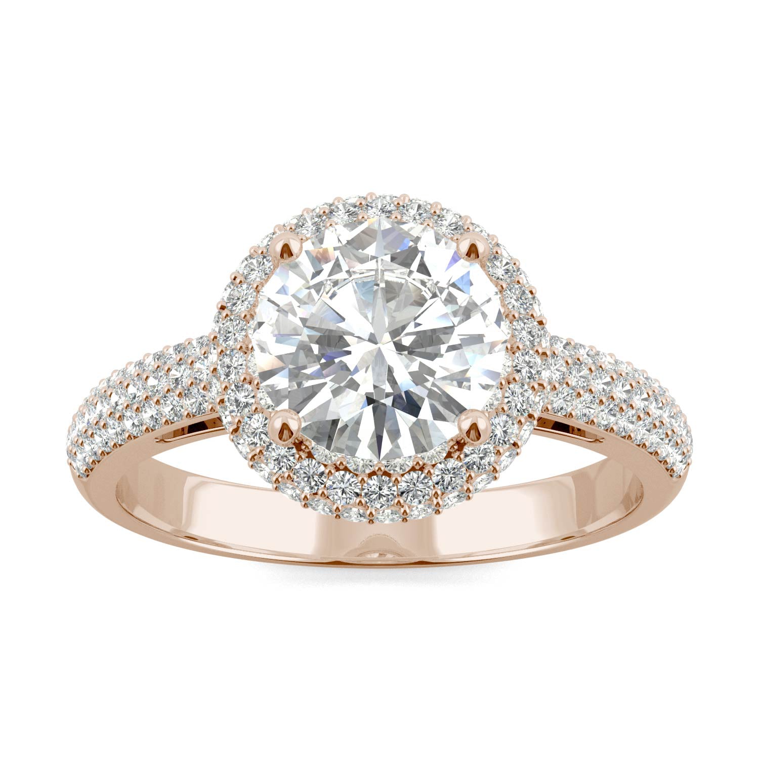 2.43 CTW DEW Round Forever One™ Moissanite Ring