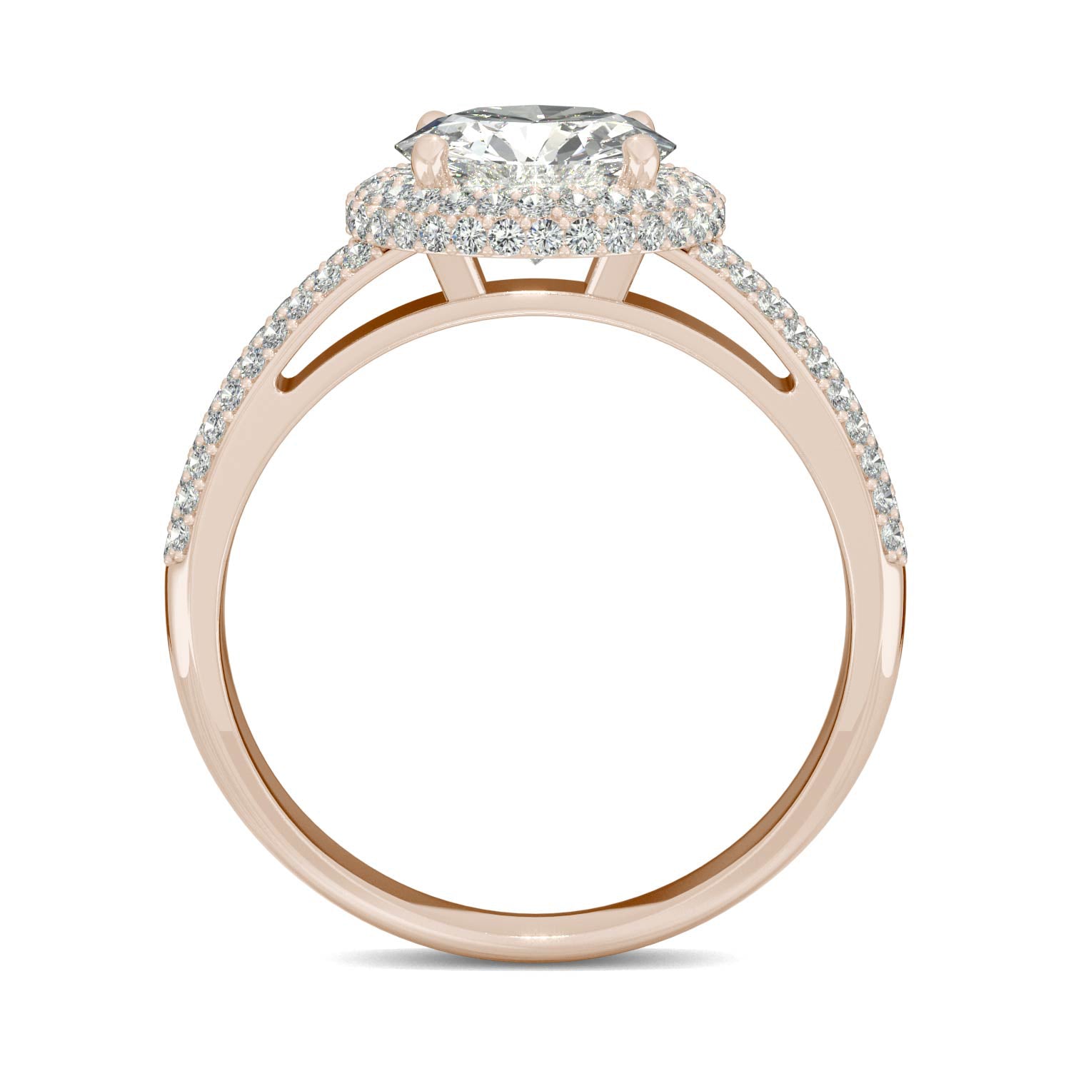 2.43 CTW DEW Round Forever One™ Moissanite Ring