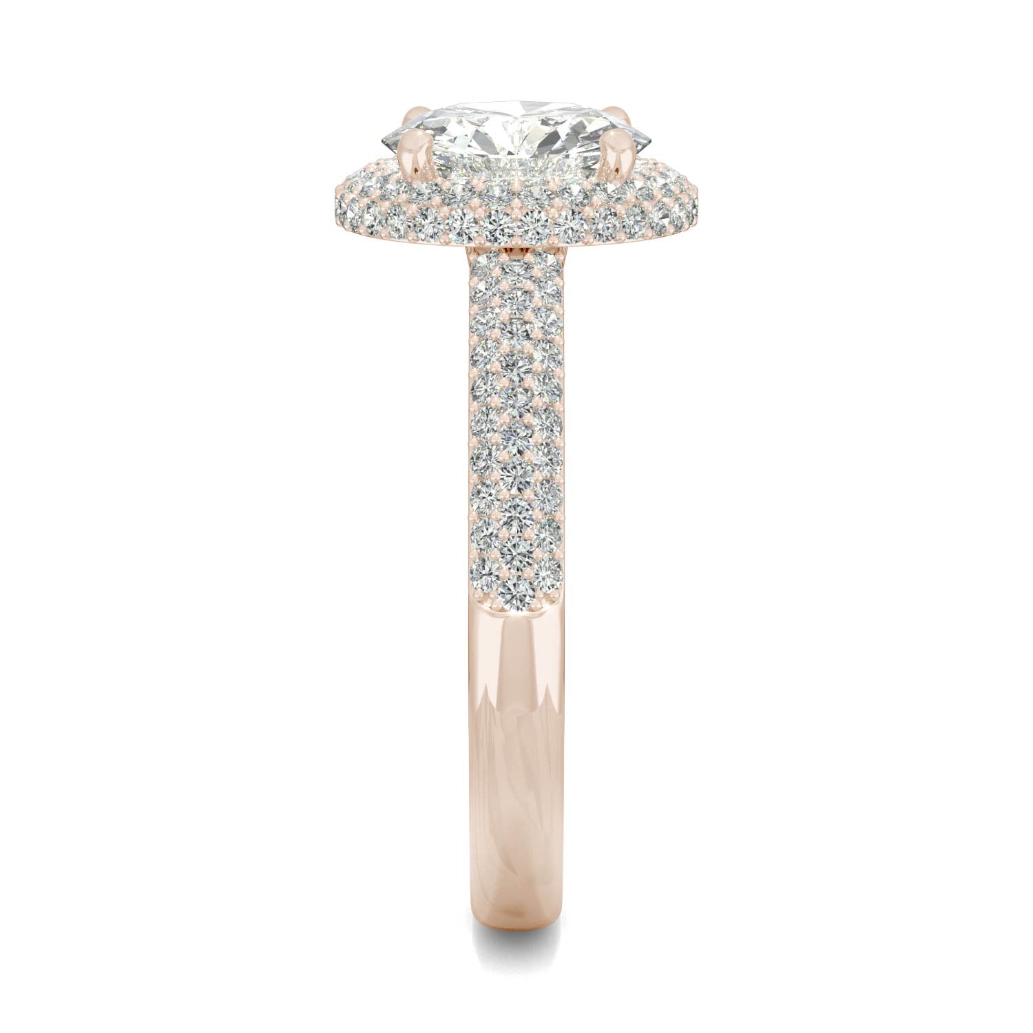 2.43 CTW DEW Round Forever One™ Moissanite Ring