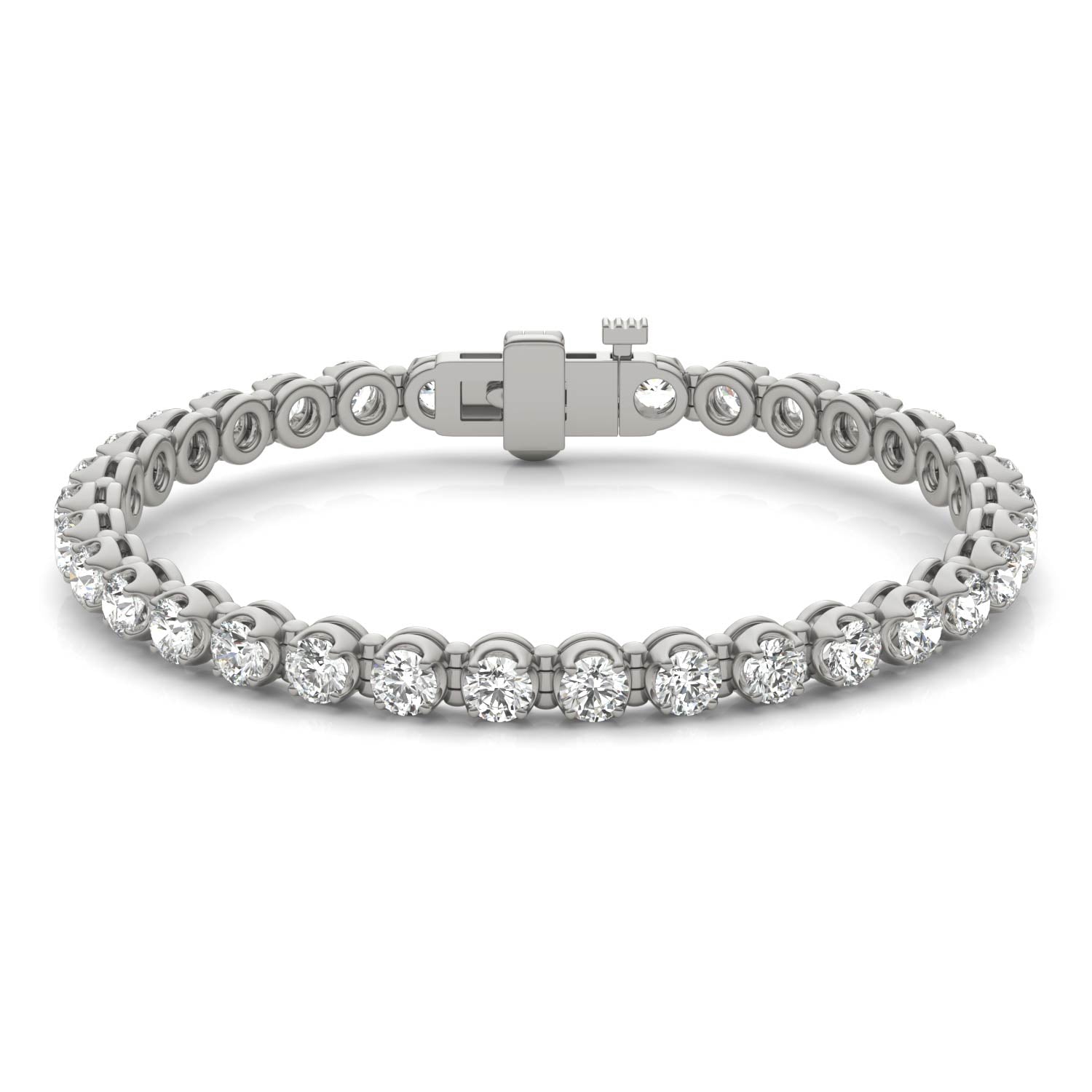 8 1/2 CTW Round Caydia® Lab Grown Diamond Four Prong Tennis Bracelet