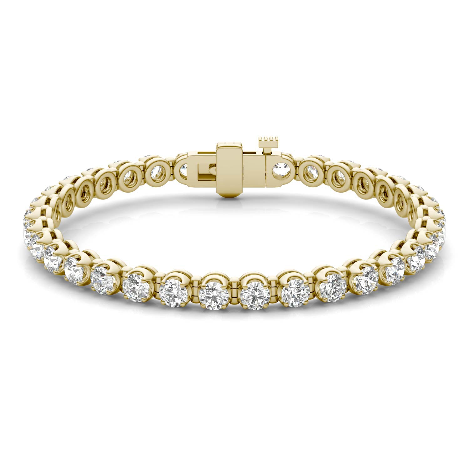 8 1/2 CTW Round Caydia® Lab Grown Diamond Four Prong Tennis Bracelet