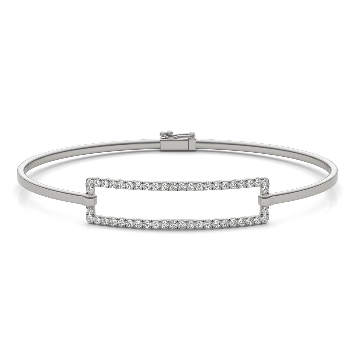 5/8 CTW Round Caydia® Lab Grown Diamond Rectangle Bangle Bracelet