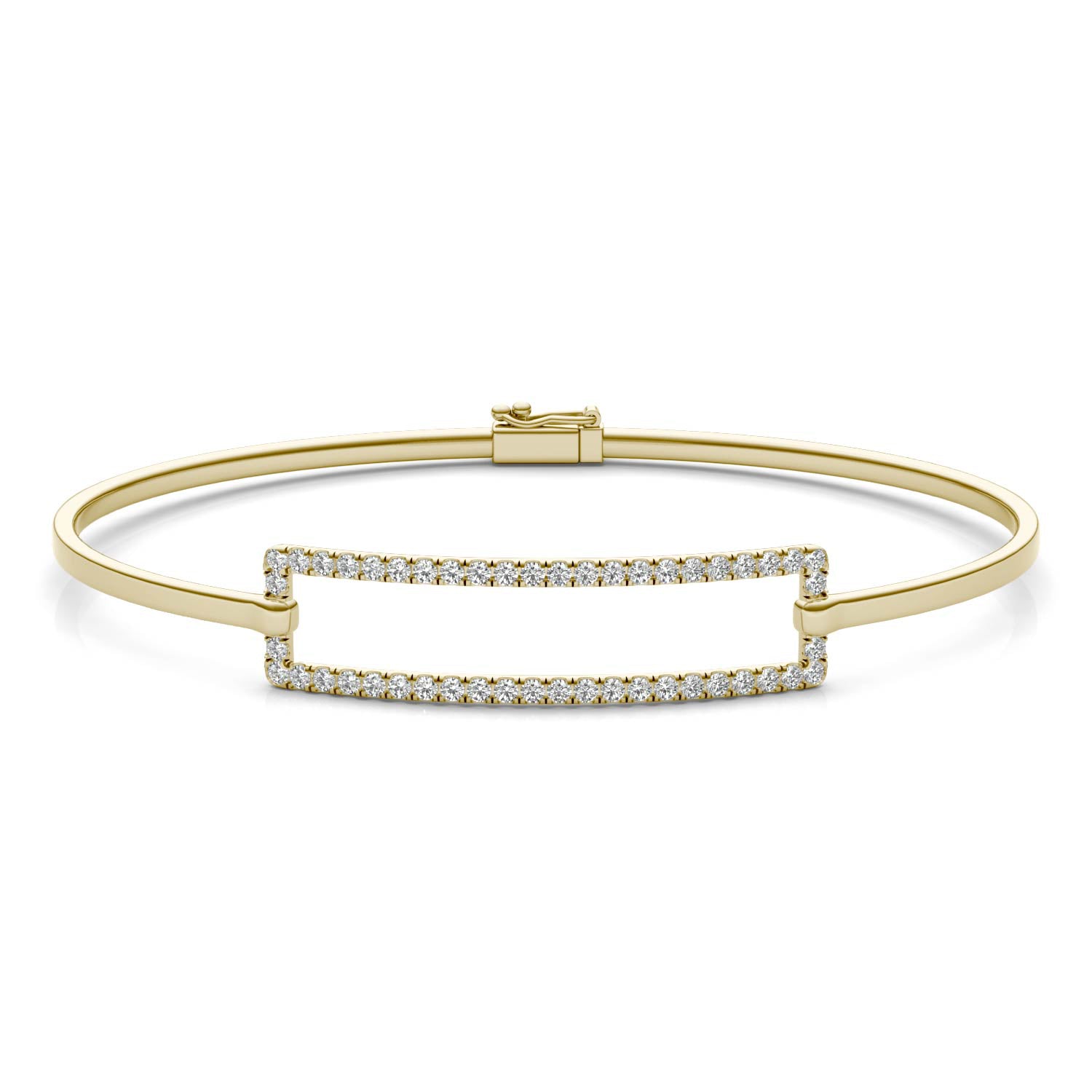 5/8 CTW Round Caydia® Lab Grown Diamond Rectangle Bangle Bracelet