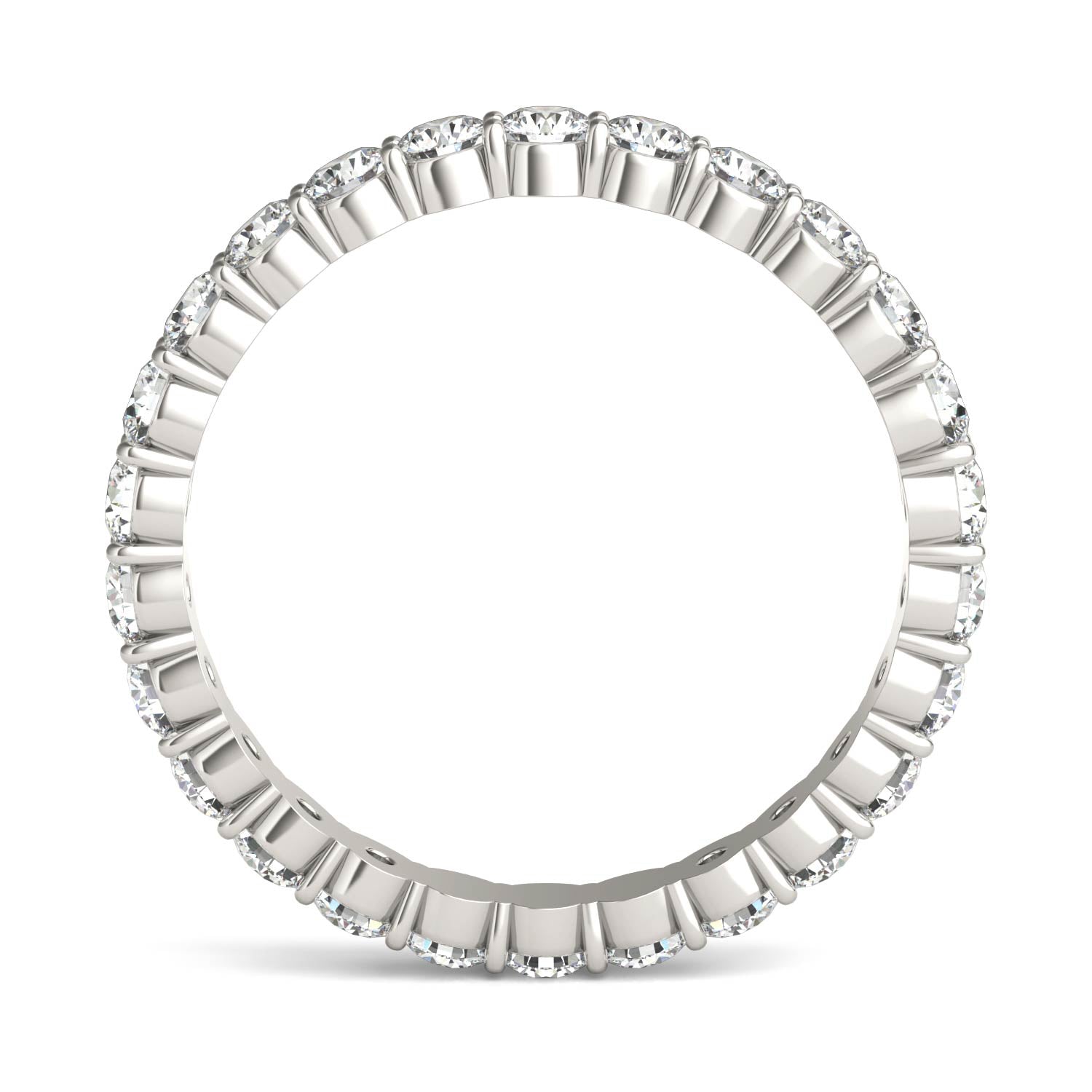 1 1/3 CTW Round Caydia® Lab Grown Diamond Scallop Edge Eternity Band Ring