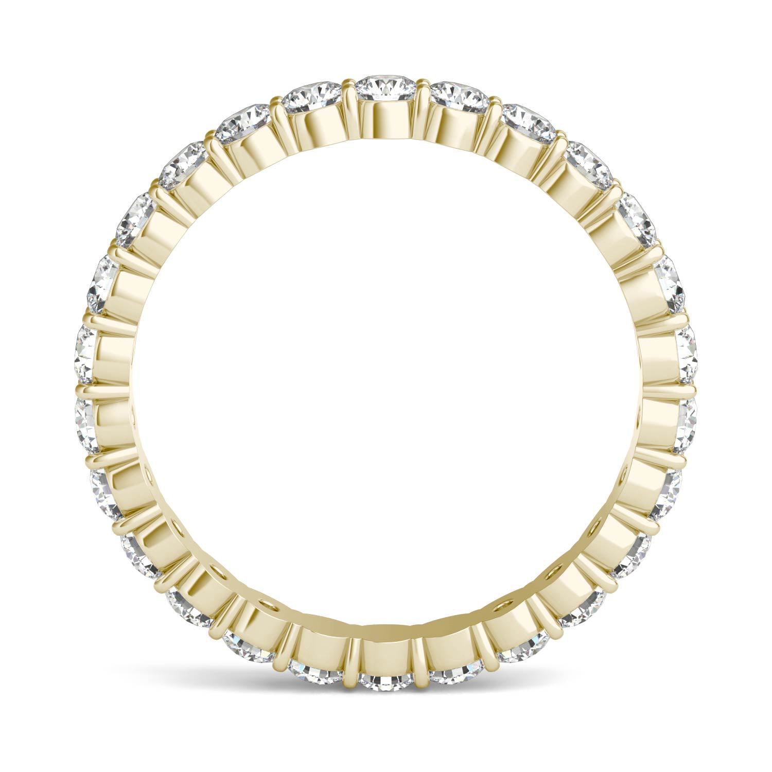 1 1/3 CTW Round Caydia® Lab Grown Diamond Scallop Edge Eternity Band Ring