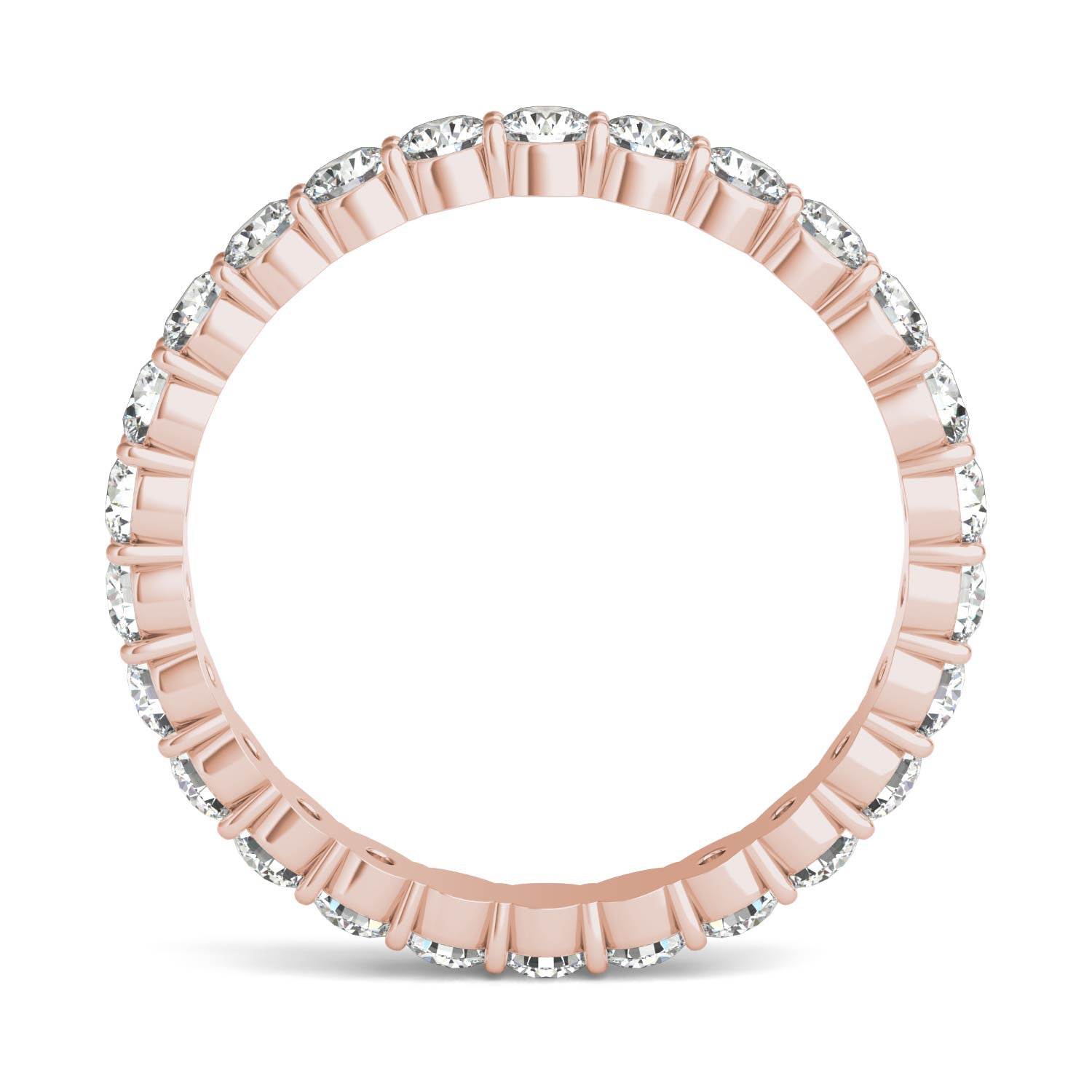 1 1/3 CTW Round Caydia® Lab Grown Diamond Scallop Edge Eternity Band Ring