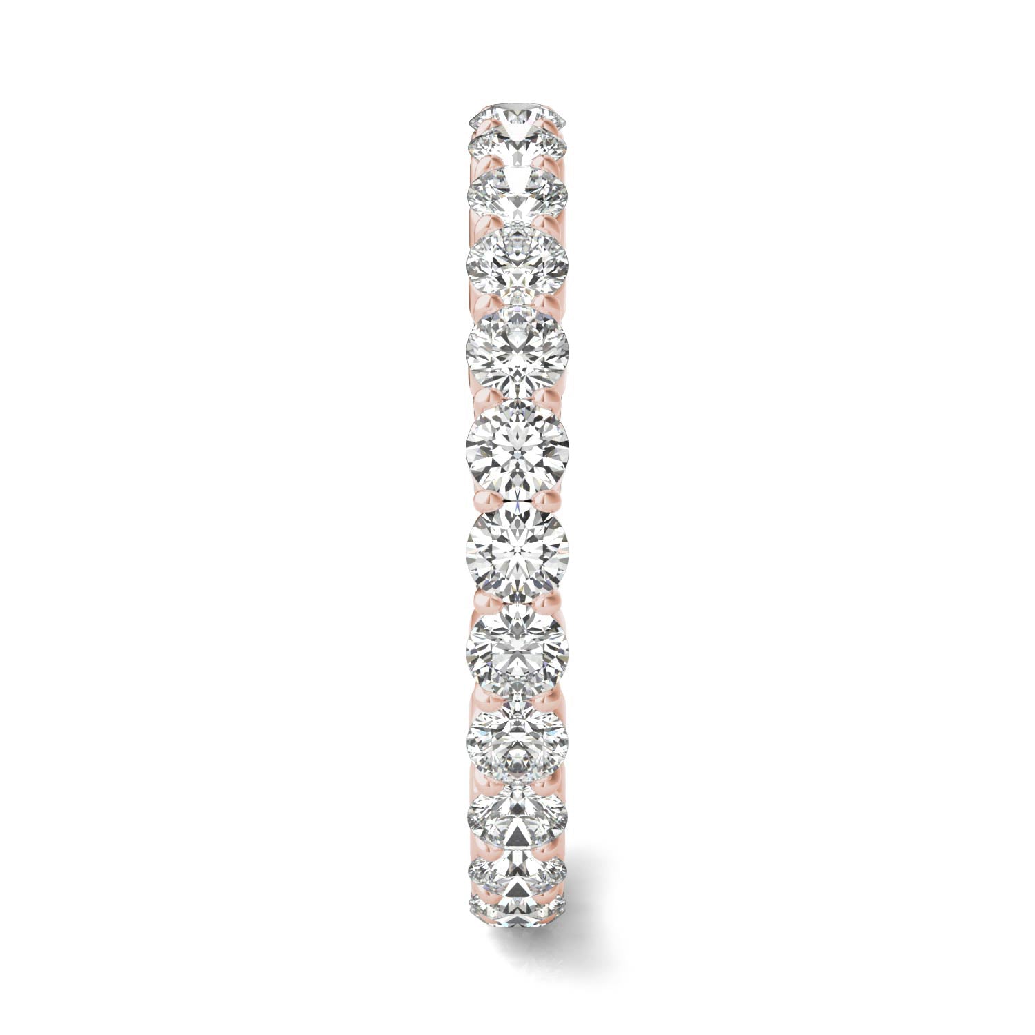 1 1/3 CTW Round Caydia® Lab Grown Diamond Scallop Edge Eternity Band Ring