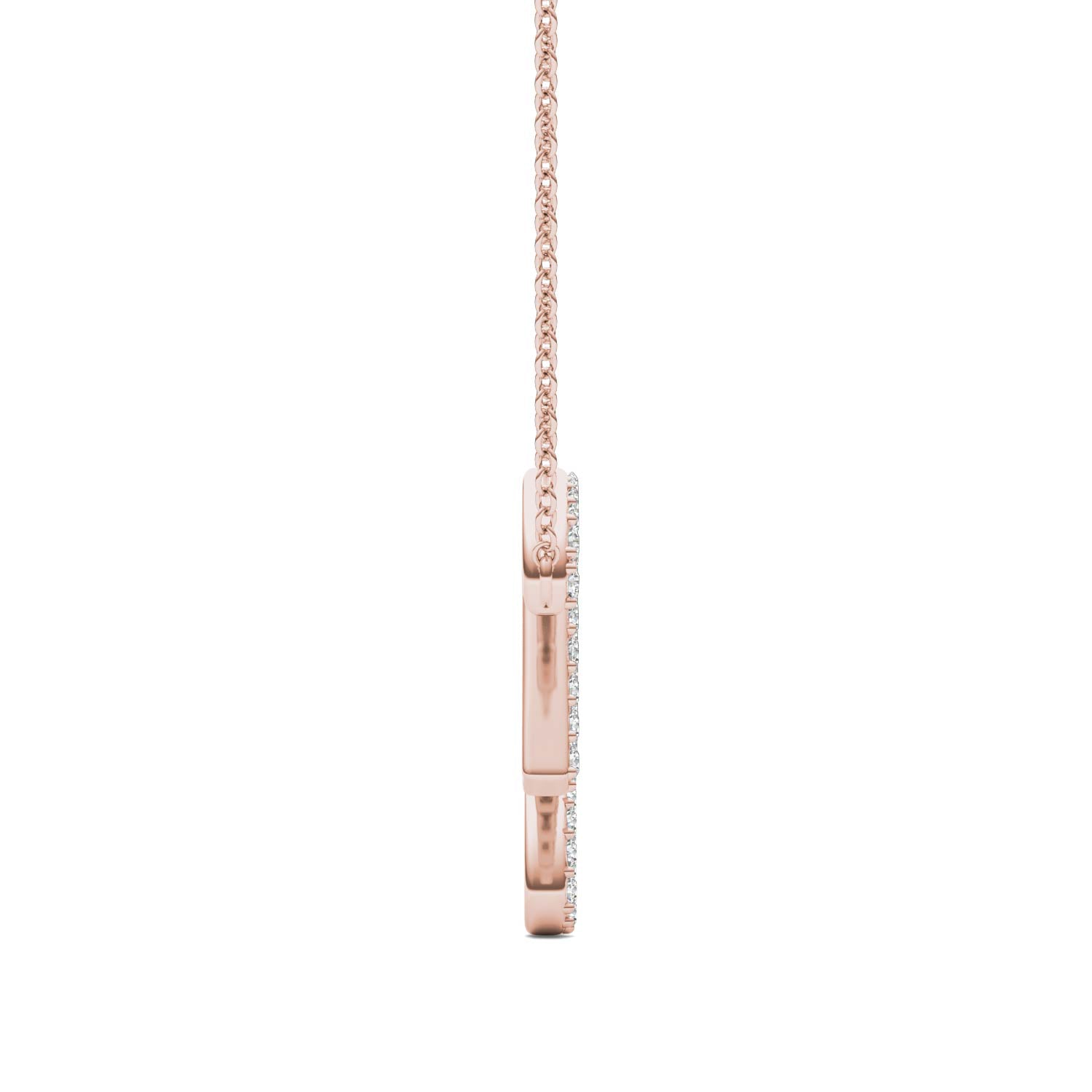 Round Caydia® Lab Grown Diamond Personalized Necklace