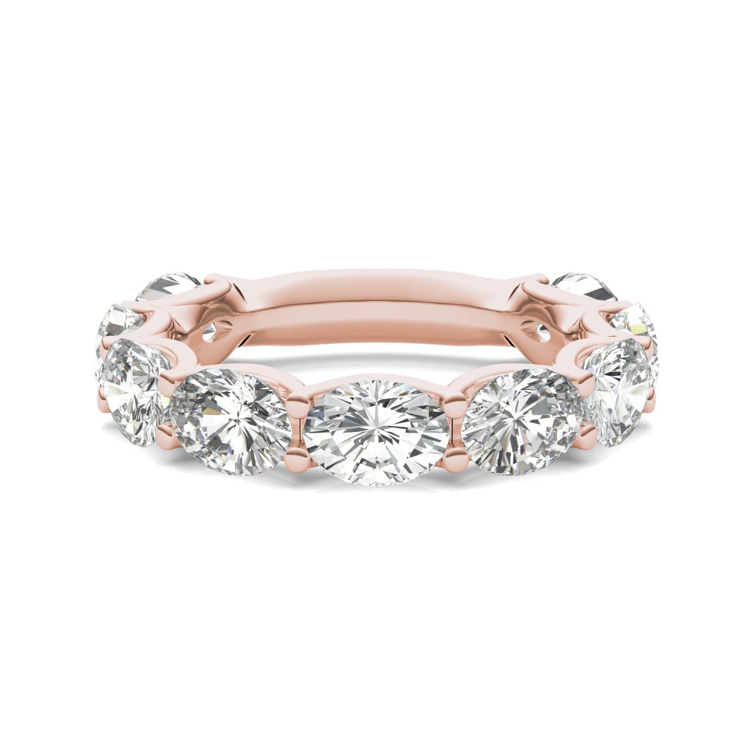 4.50 CTW DEW Oval Forever One™ Moissanite Ring