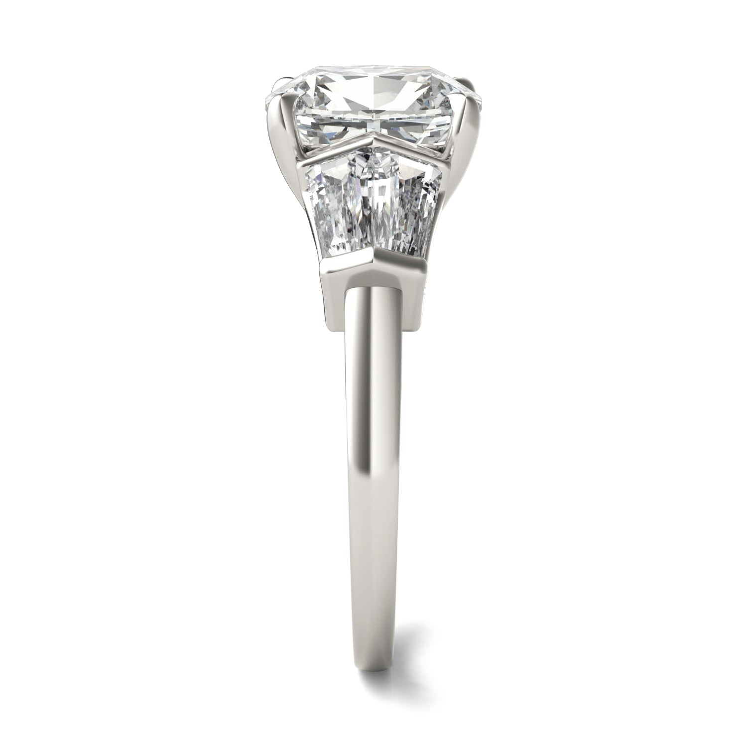 3.46 CTW DEW Elongated Cushion Forever Bright™ Moissanite Ring
