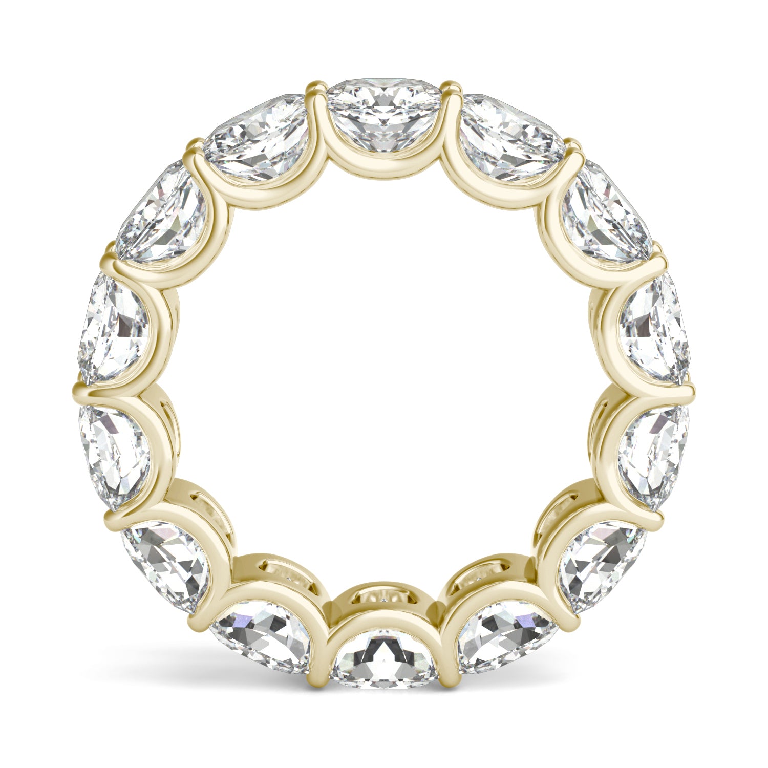 8.40 CTW DEW Cushion Forever One™ Moissanite Trellis Eternity Band Ring