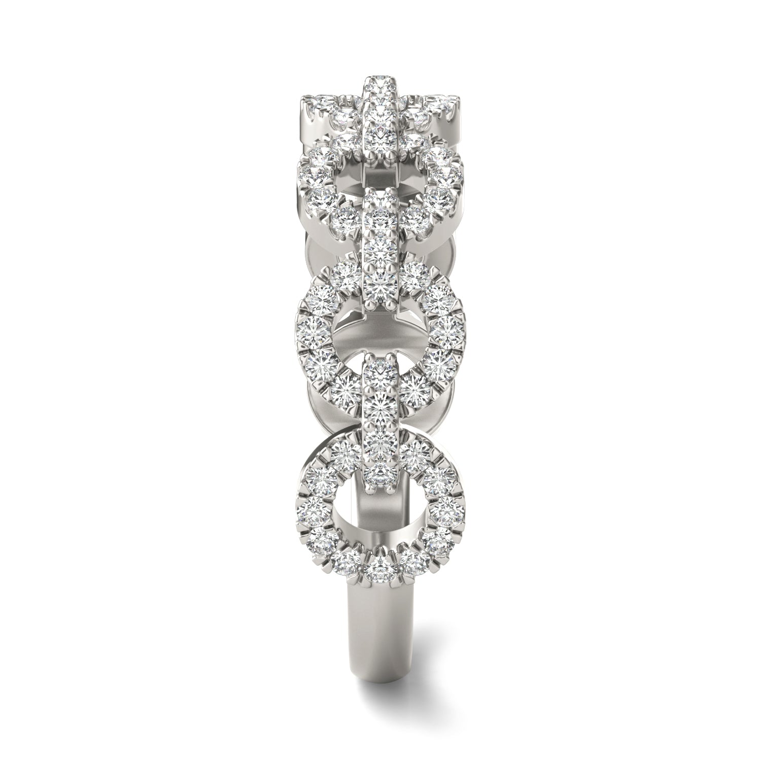 1/2 CTW Round Caydia® Lab Grown Diamond Circle Chain Link Ring