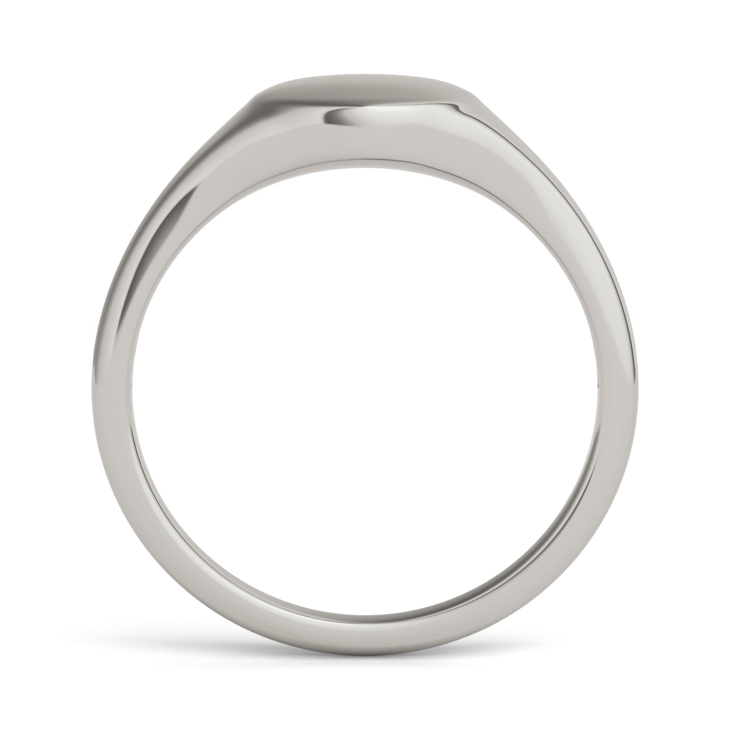 0.01 CTW DEW Round Caydia® Lab Grown Diamond Signature Round Initial Signet Ring