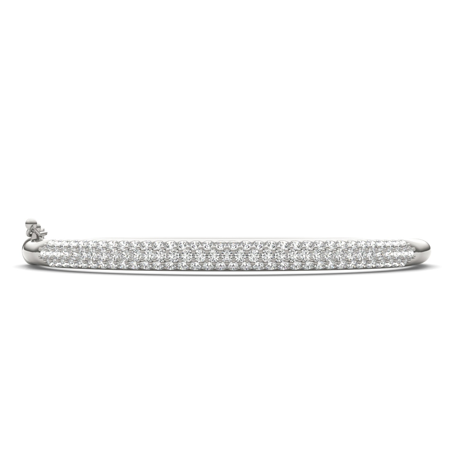 2 7/8 CTW Round Caydia® Lab Grown Diamond Pavé Bangle Bracelet