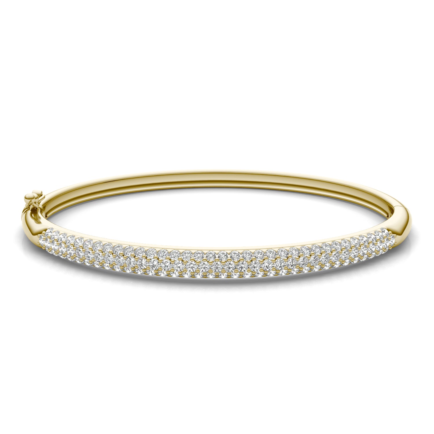 2 7/8 CTW Round Caydia® Lab Grown Diamond Pavé Bangle Bracelet