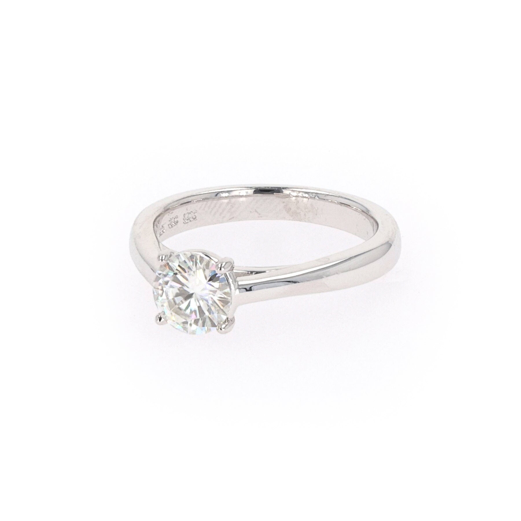 1.00 CTW DEW Round Forever Classic™ Moissanite Ring