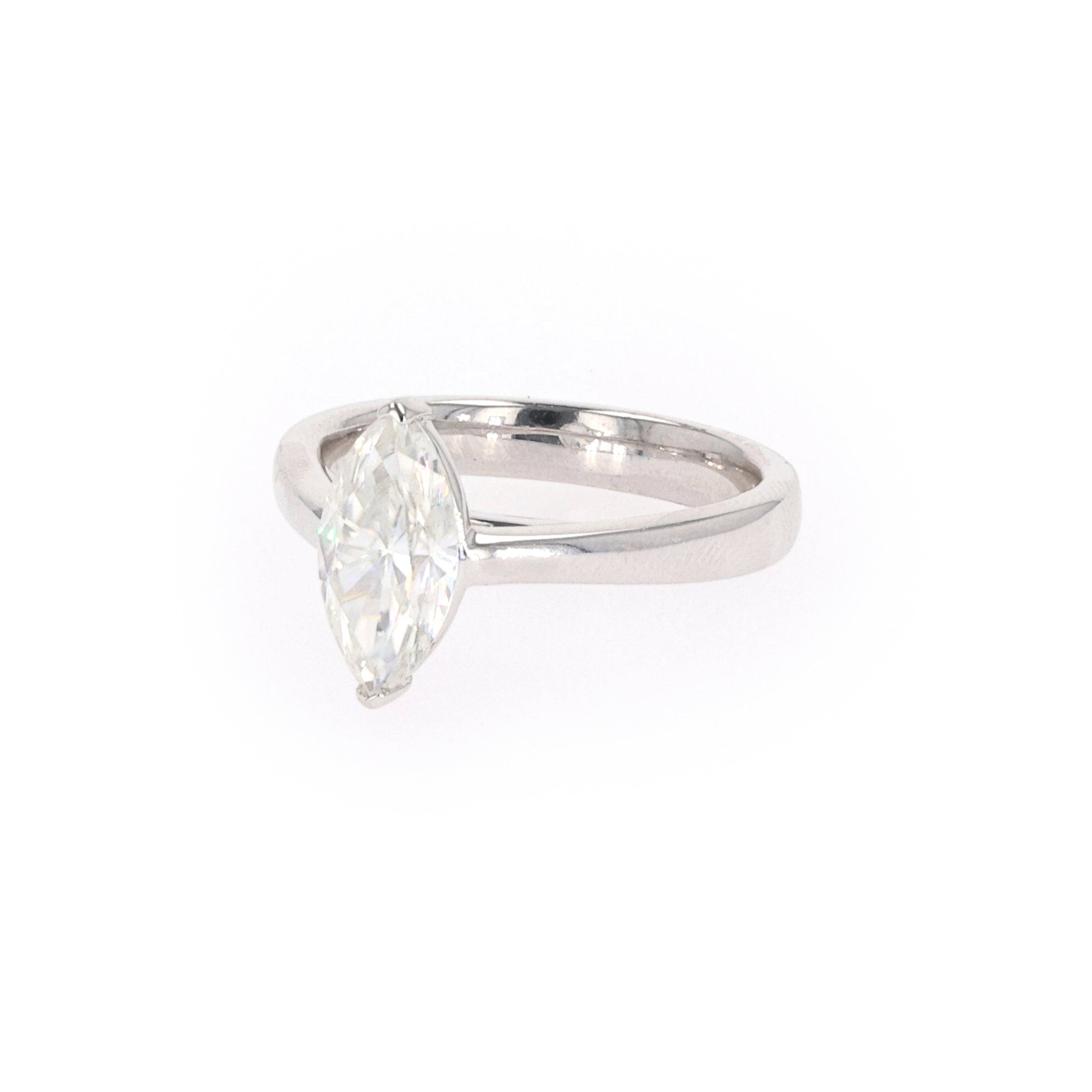 1.80 CTW DEW Marquise Forever Classic™ Moissanite Ring