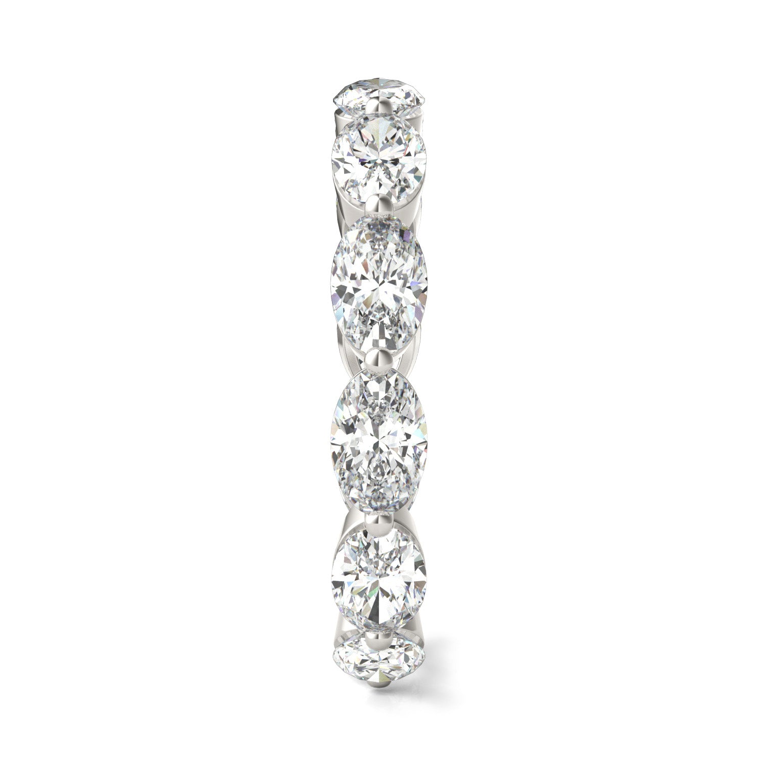 4 CTW Oval Caydia® Lab Grown Diamond Couture East-West Eternity Ring